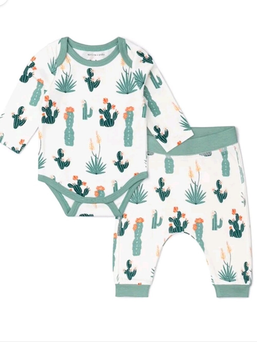 M+A by Monica + Andy Organic Cotton Gender Neutral First Moves Bodysuit + Groove